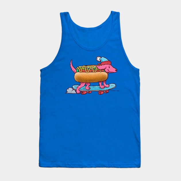 Chicago Weiner Dog Skater Tank Top by nickv47